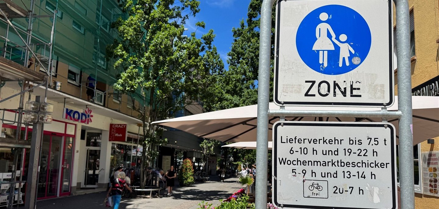 Eingang Fußgängerzone