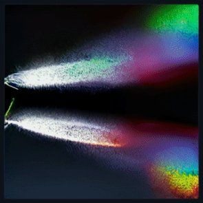 Digitales Foto auf dem Lichter zu sehen sind