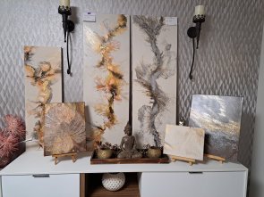 Verschiedene Kunstwerke