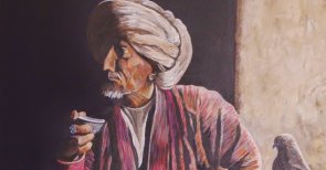 Auf dem Bild ist ein Beduine zu sehen