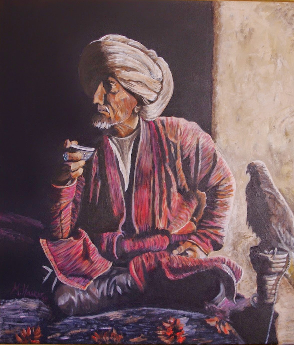 Auf dem Bild ist ein Beduine zu sehen