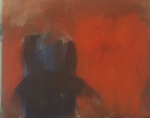 Bild in roten und blauen Farben