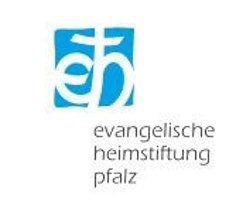 Evangelische Heimstiftung Pfalz blauer Logo der Evangelischen Heimstiftung pfalz