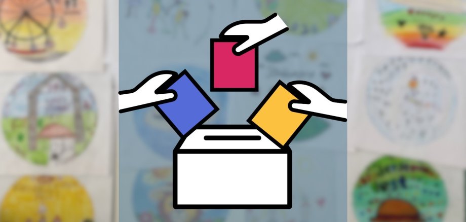 Grafik von Box mit Zetteln zur Abstimmung